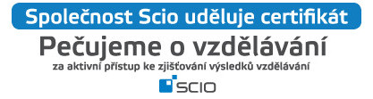 Certifikát společnosti Scio